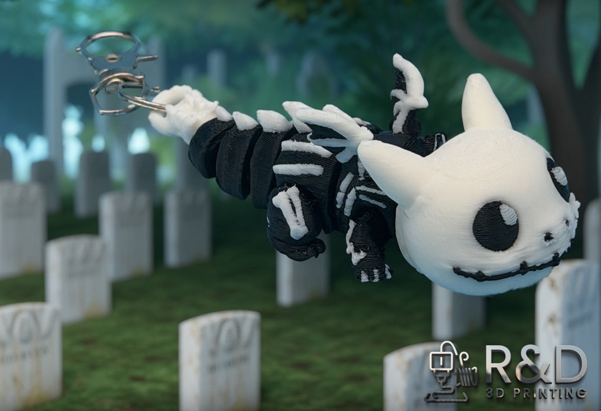 Skellington Dragon Bag Charm