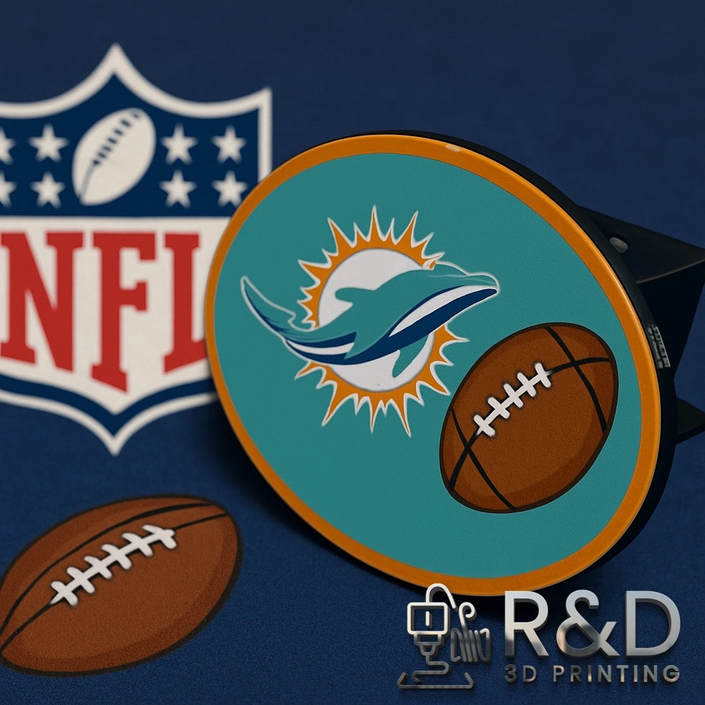 Miami Dolphins Trailer Hitch Cover