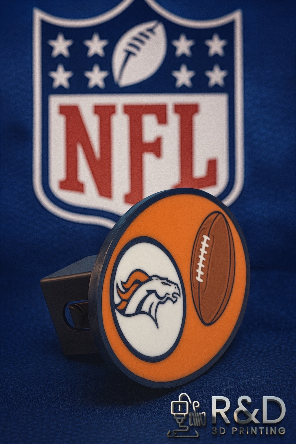 Denver Broncos Trailer Hitch Cover