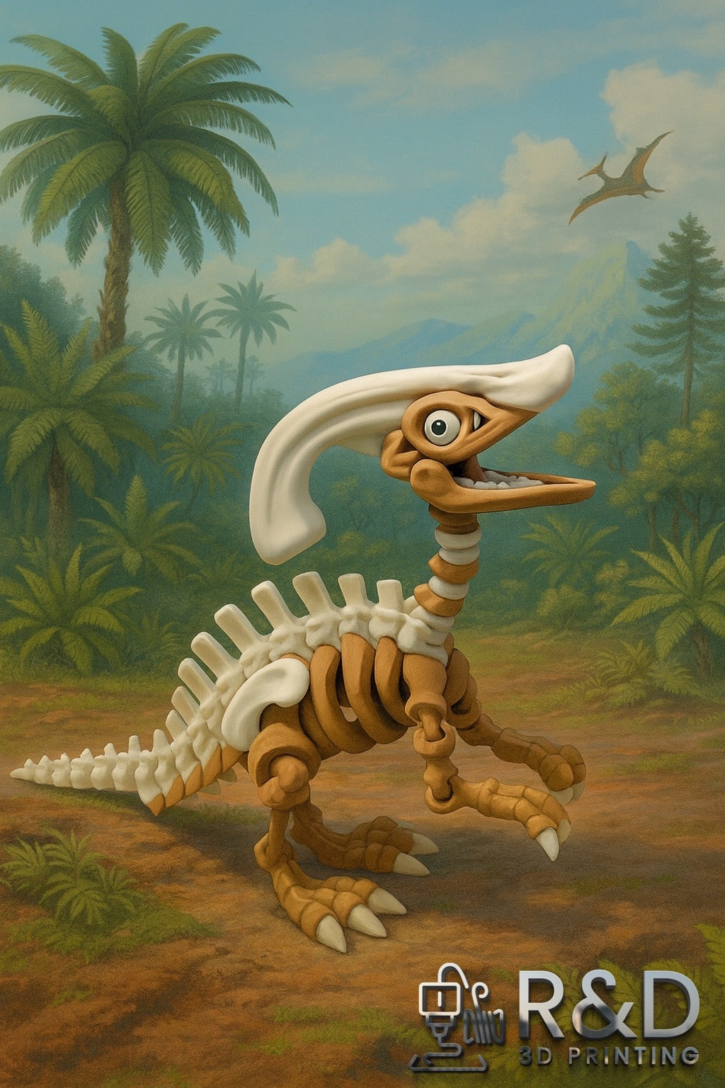 Skeleton Parasaurolophus