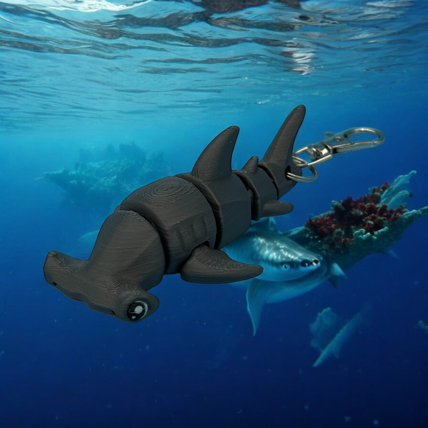 Hammerhead Shark Bag Charm