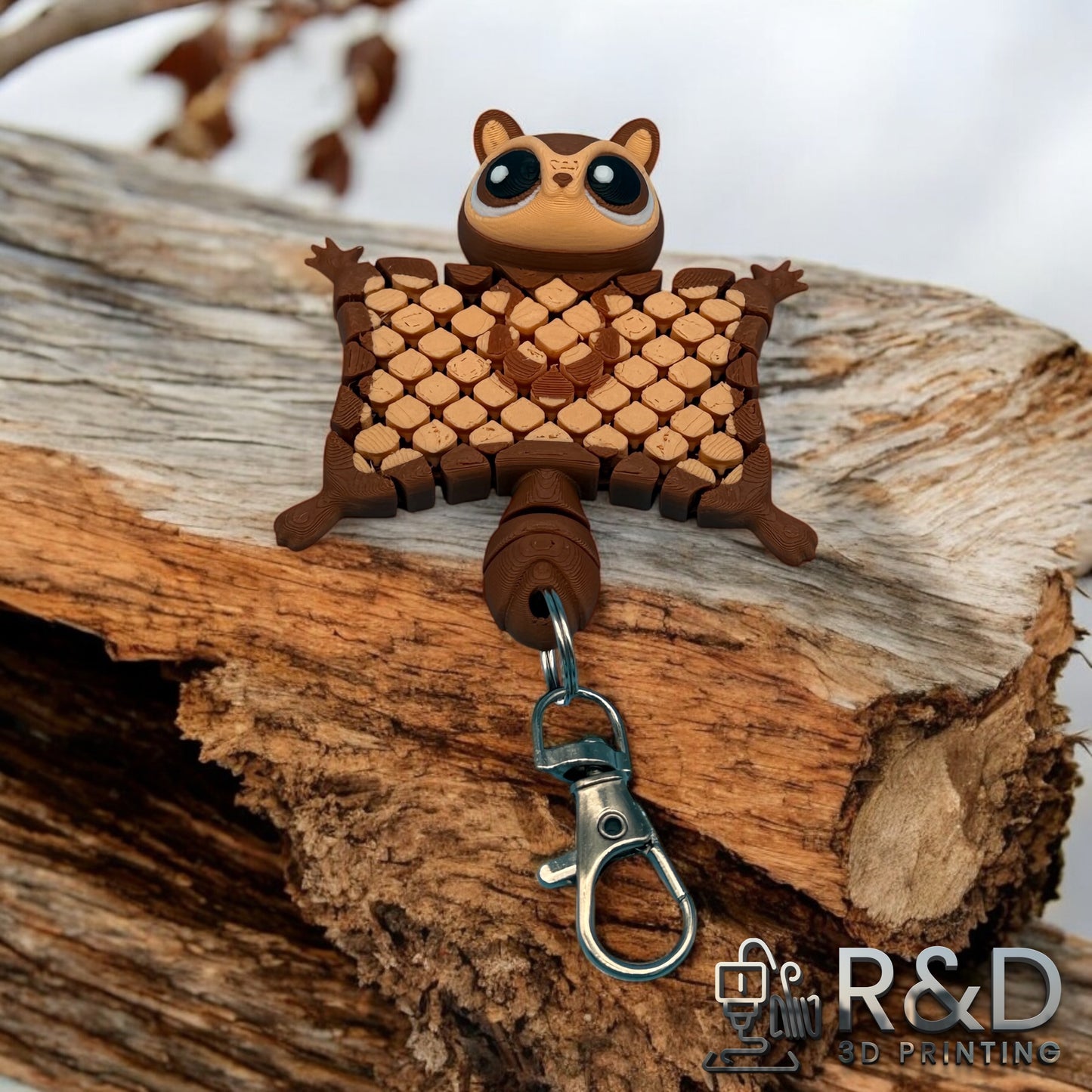 Flying Squirrel Bag Charm