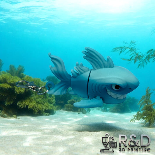 Elemental Water Shark Bag Charm