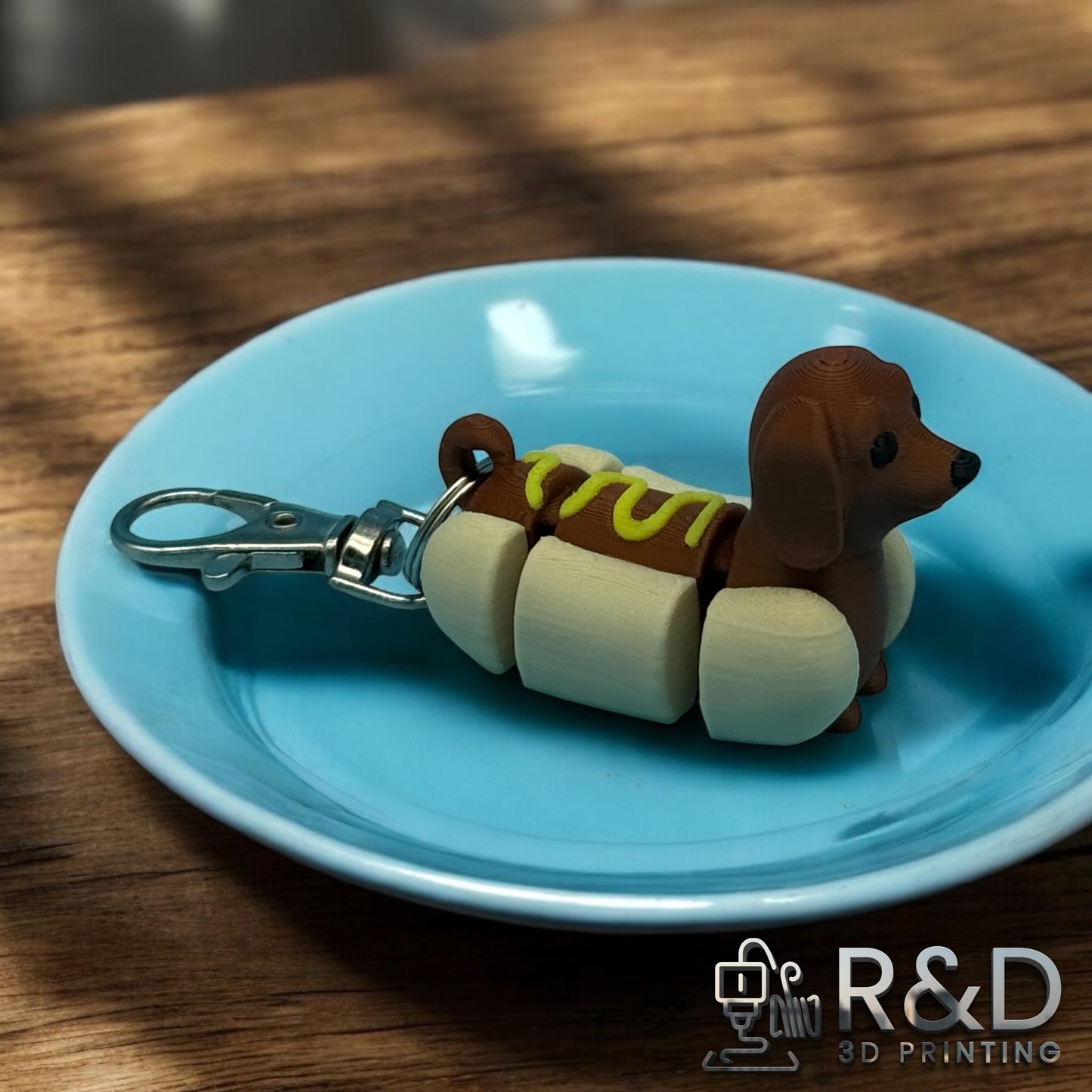 Hot Dog Dog Bag Charm (short)
