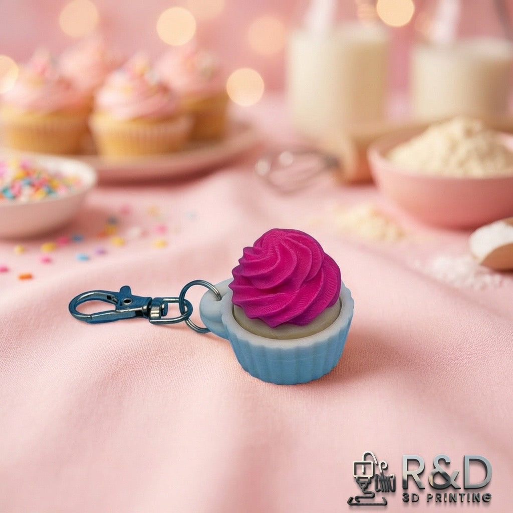 Cupcake Clicker Bag Charm