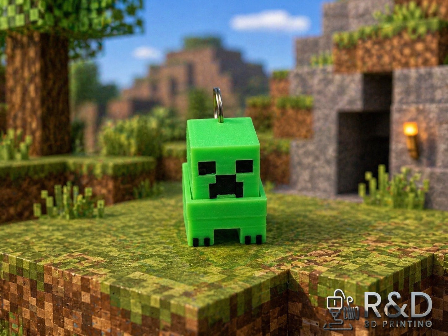 Creeper Clicker Bag Charm