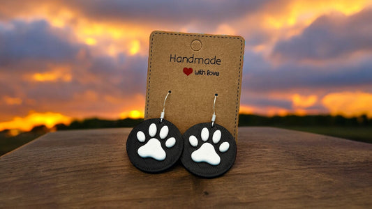 Paw Print Earrings