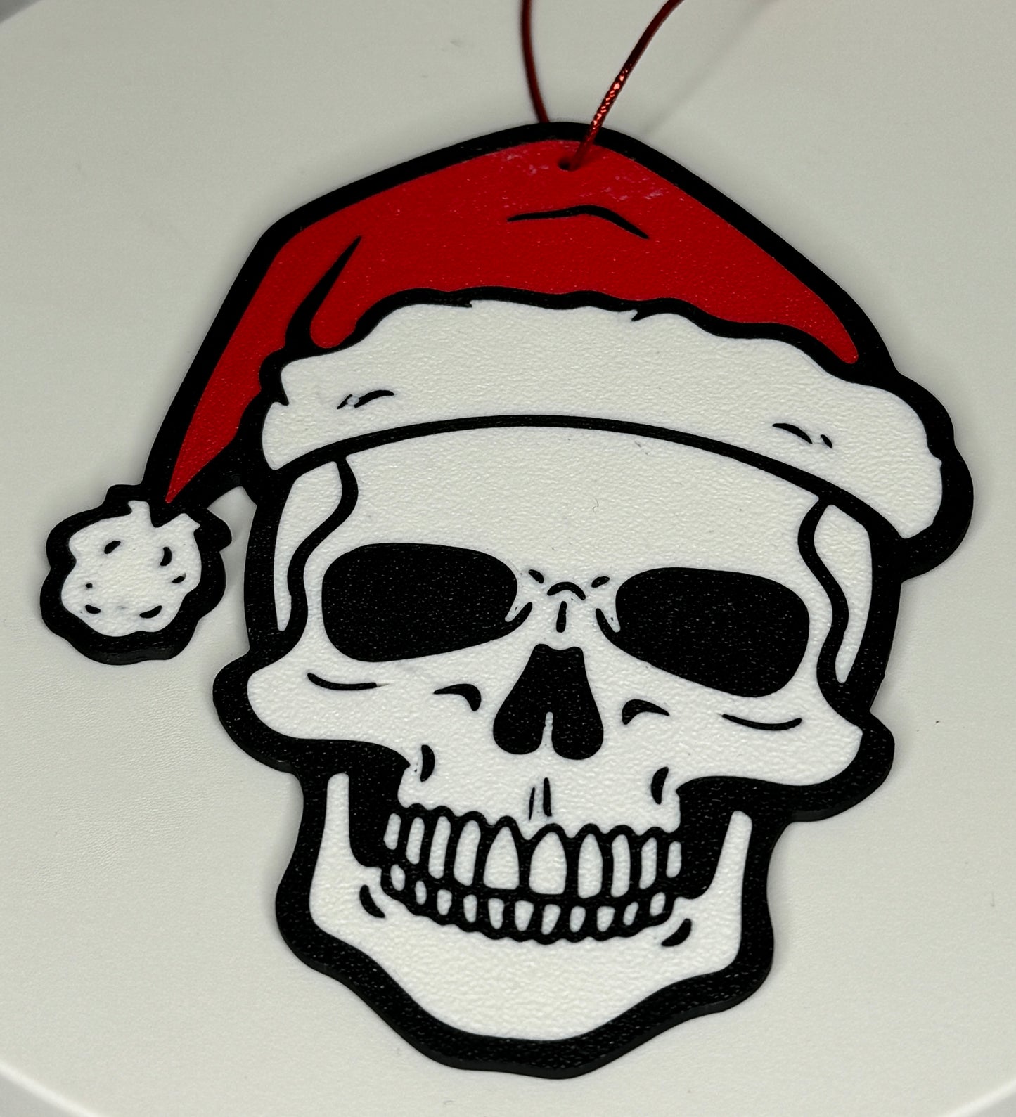 Santa Skull Ornaments