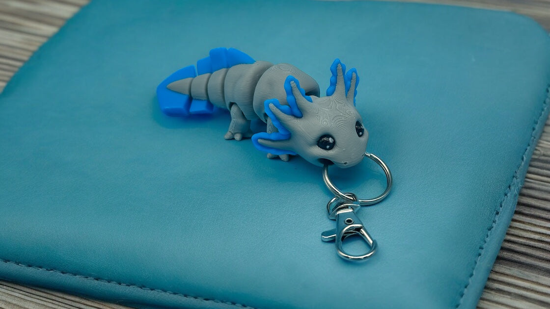Mini Axolotl Bag Charm