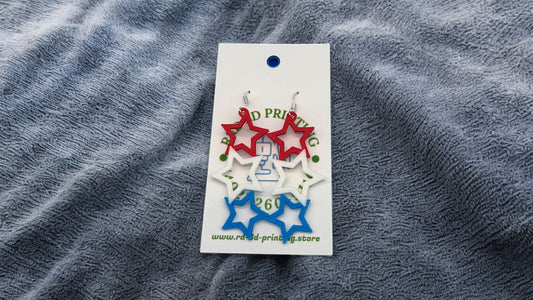 RW&B Star Earrings