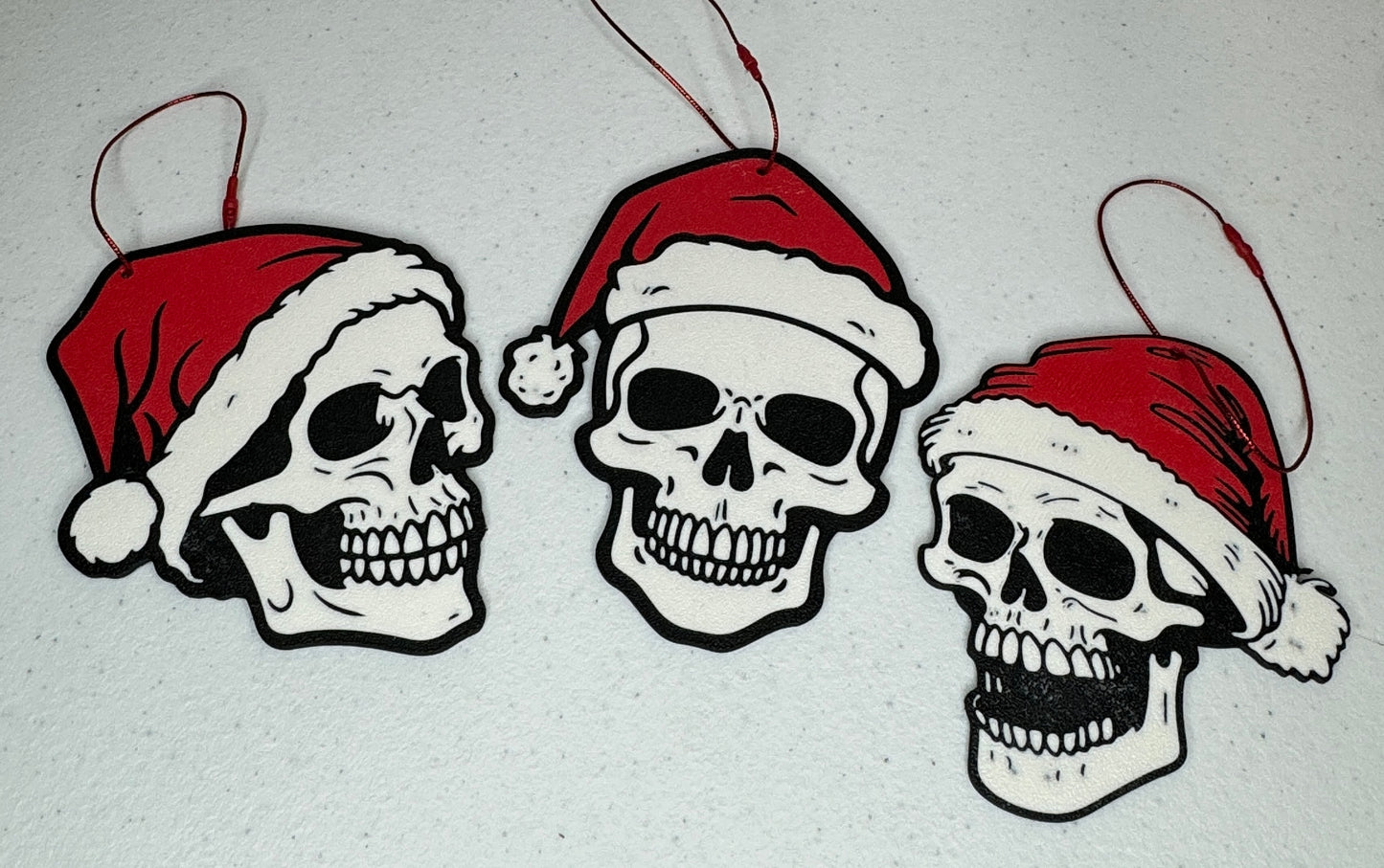 Santa Skull Ornaments