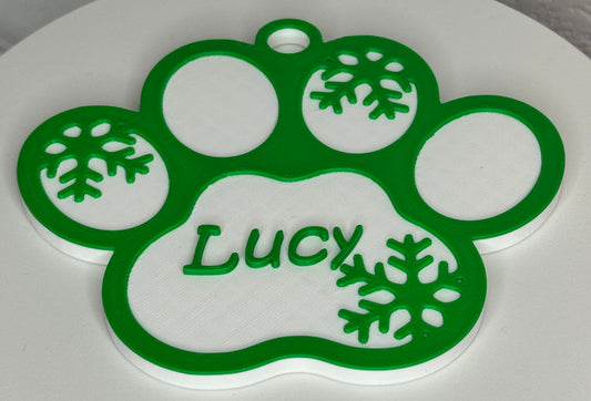Paw Print Ornament-Customized