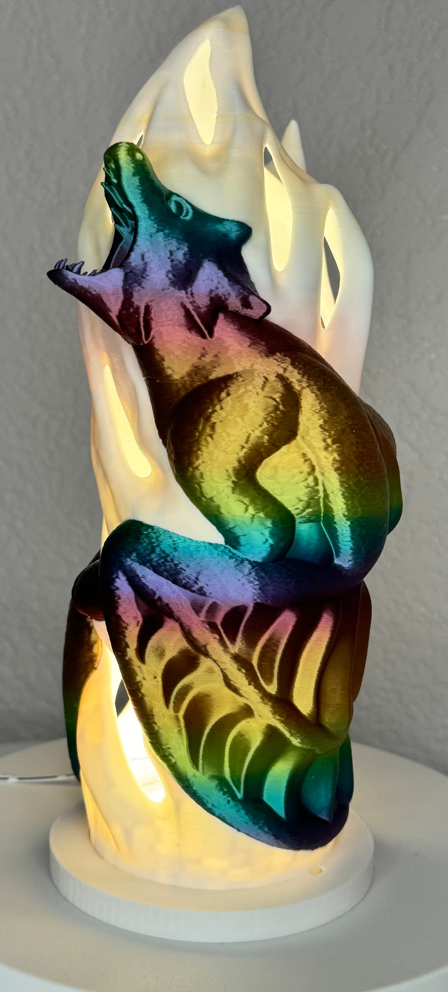 Dragon Fire Tower Lamp