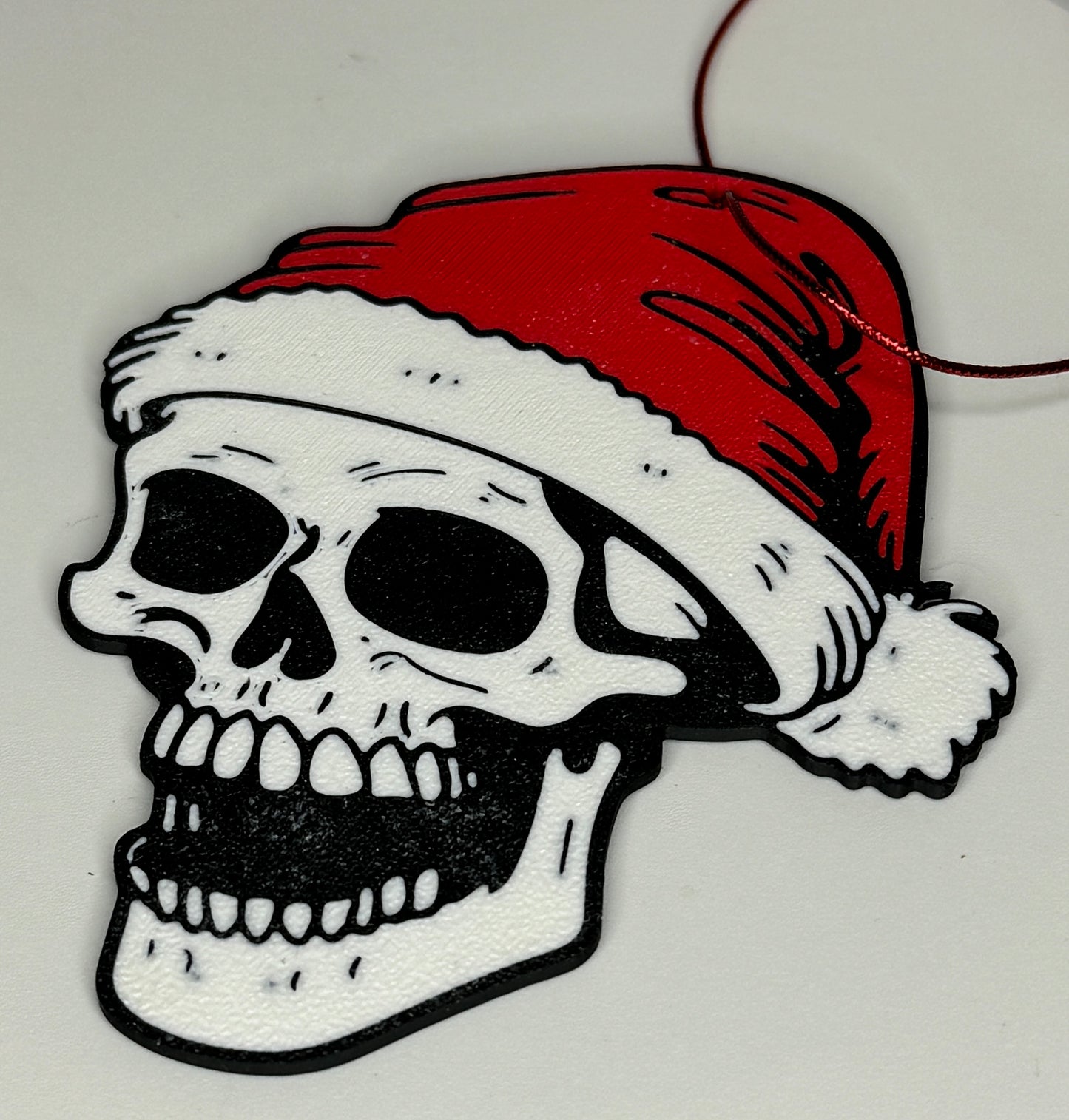 Santa Skull Ornaments