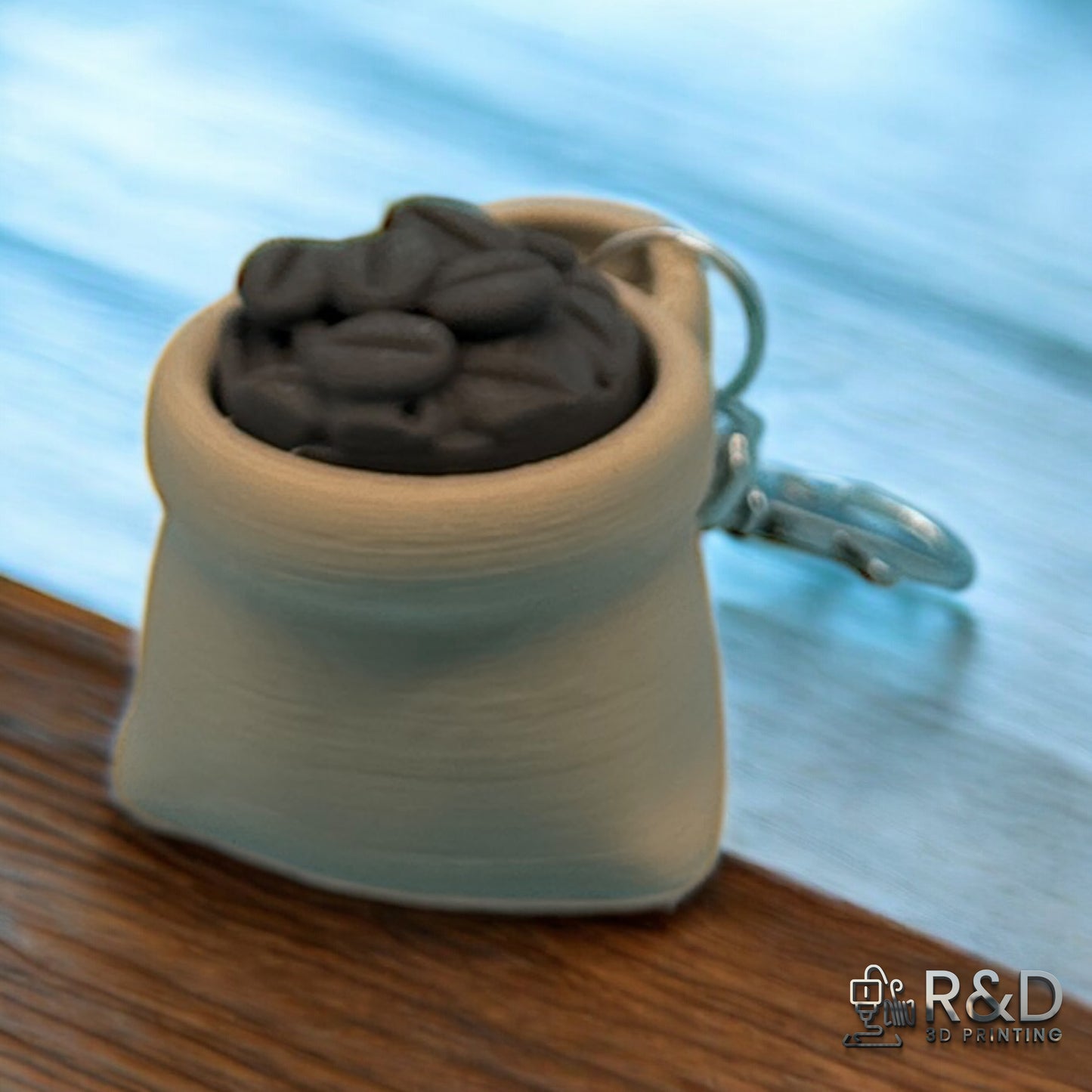 Coffee Bean Bag Charm Clicker