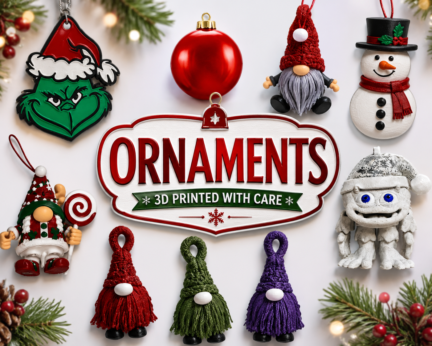 3D Printed Ornaments