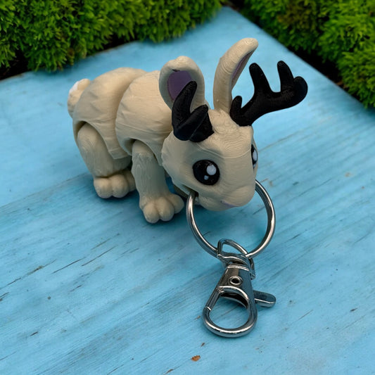 Mini Jackalope Bag Charm