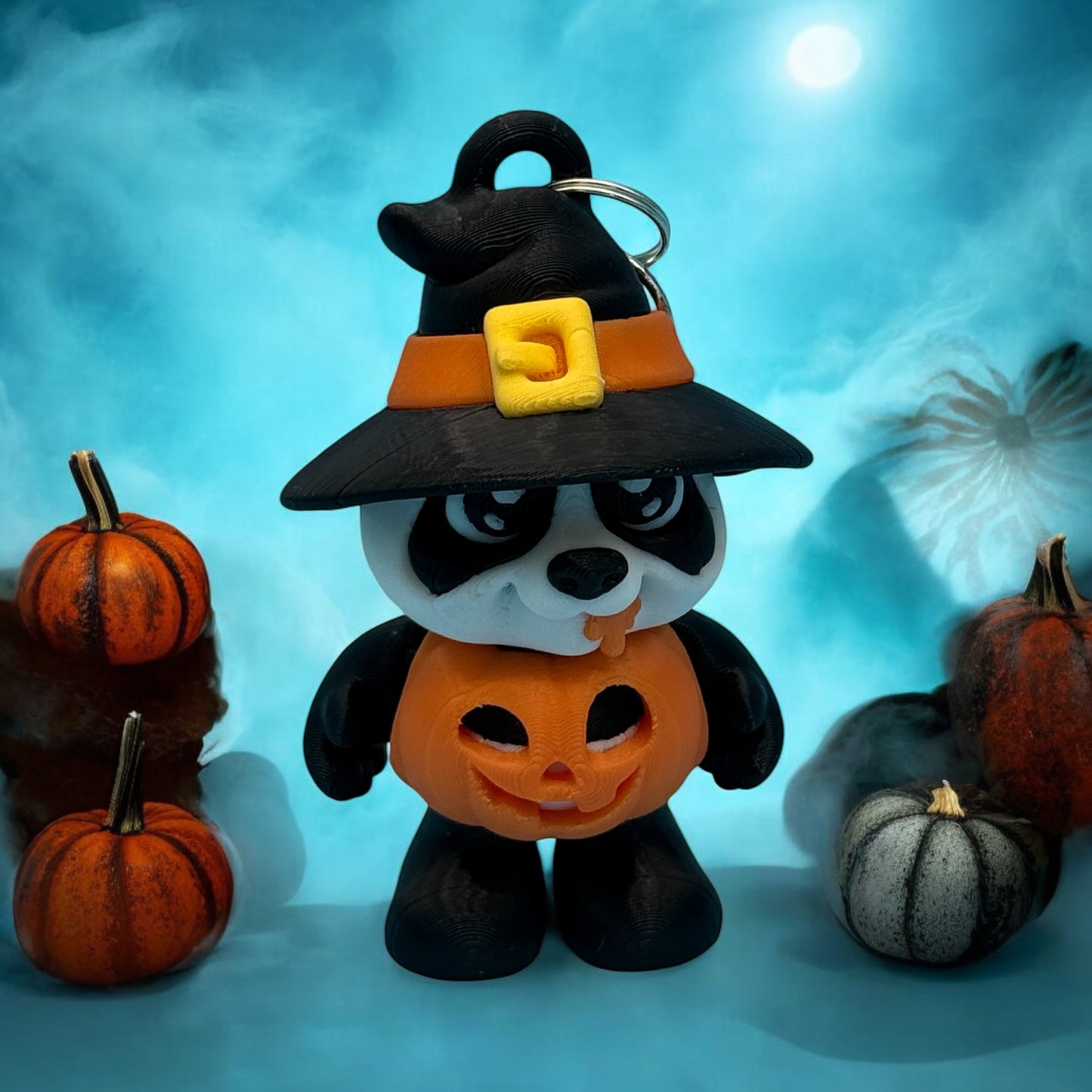 Pumpkin Panda Bag Charm