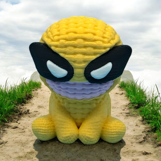 Crocheted Wolverine Figure