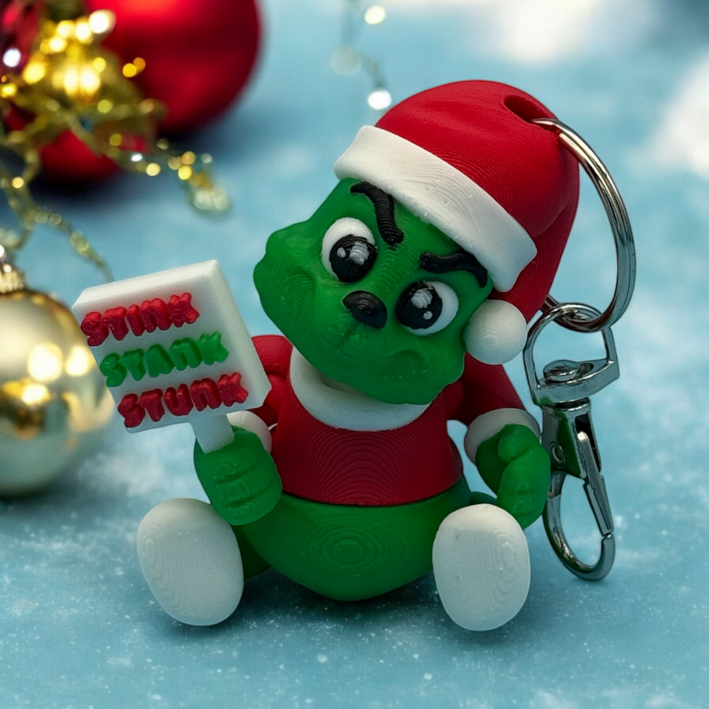 Baby Grinch Bag Charm