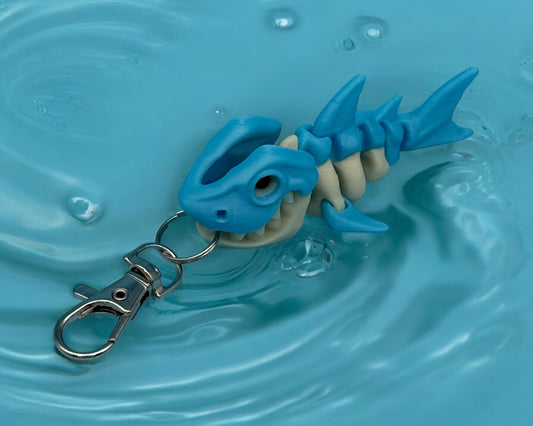 Skeleton Shark Bag Charm