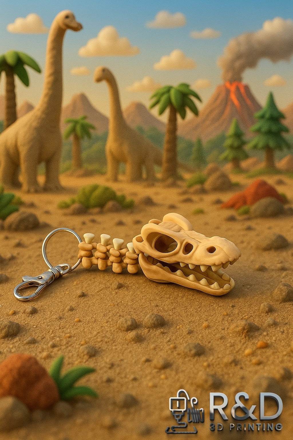 Skeleton Mosasaurus Bag Charm