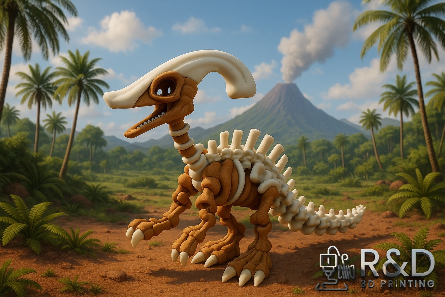 Skeleton Parasaurolophus