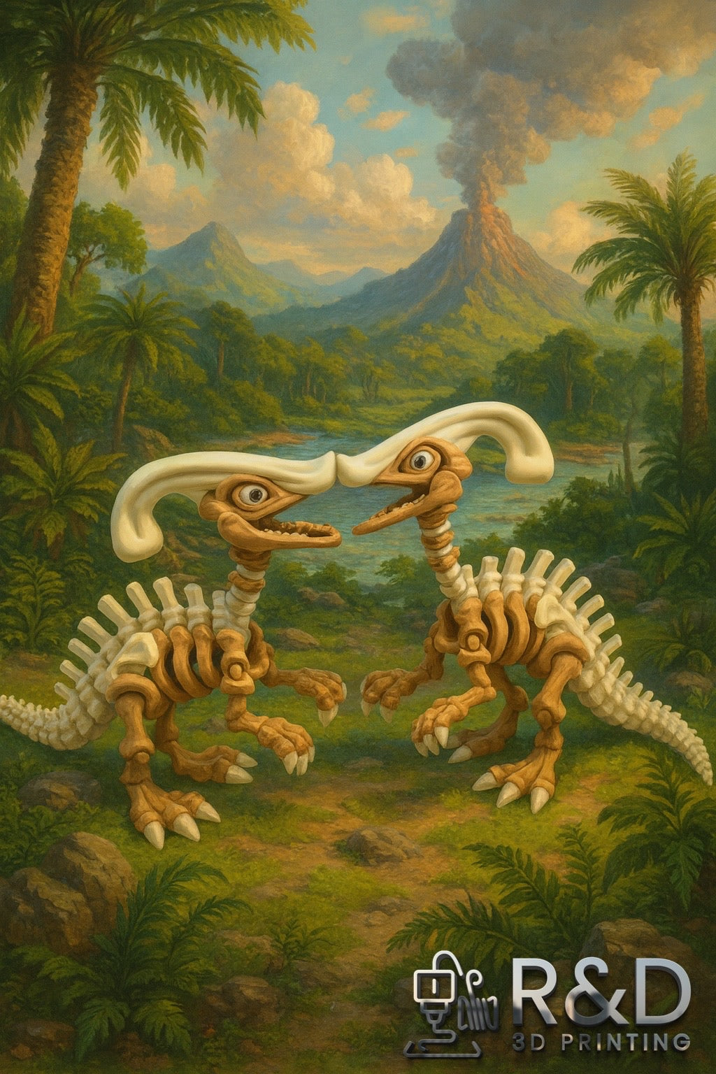 Skeleton Parasaurolophus