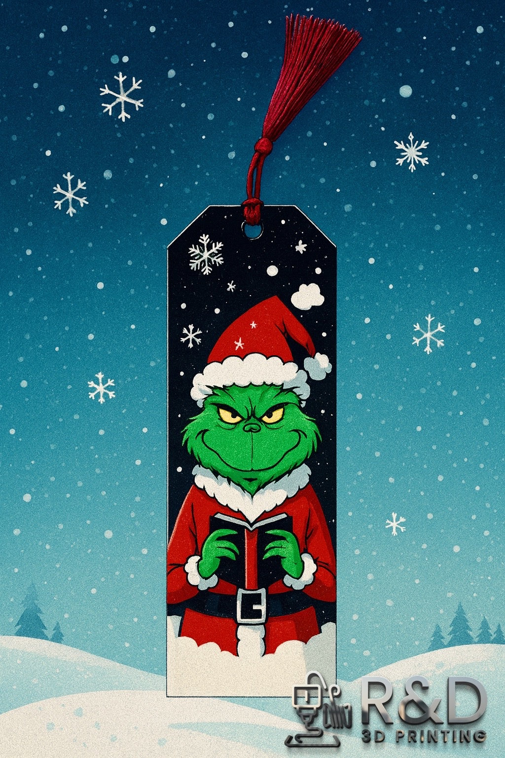 Grinch Xmas Bookmark