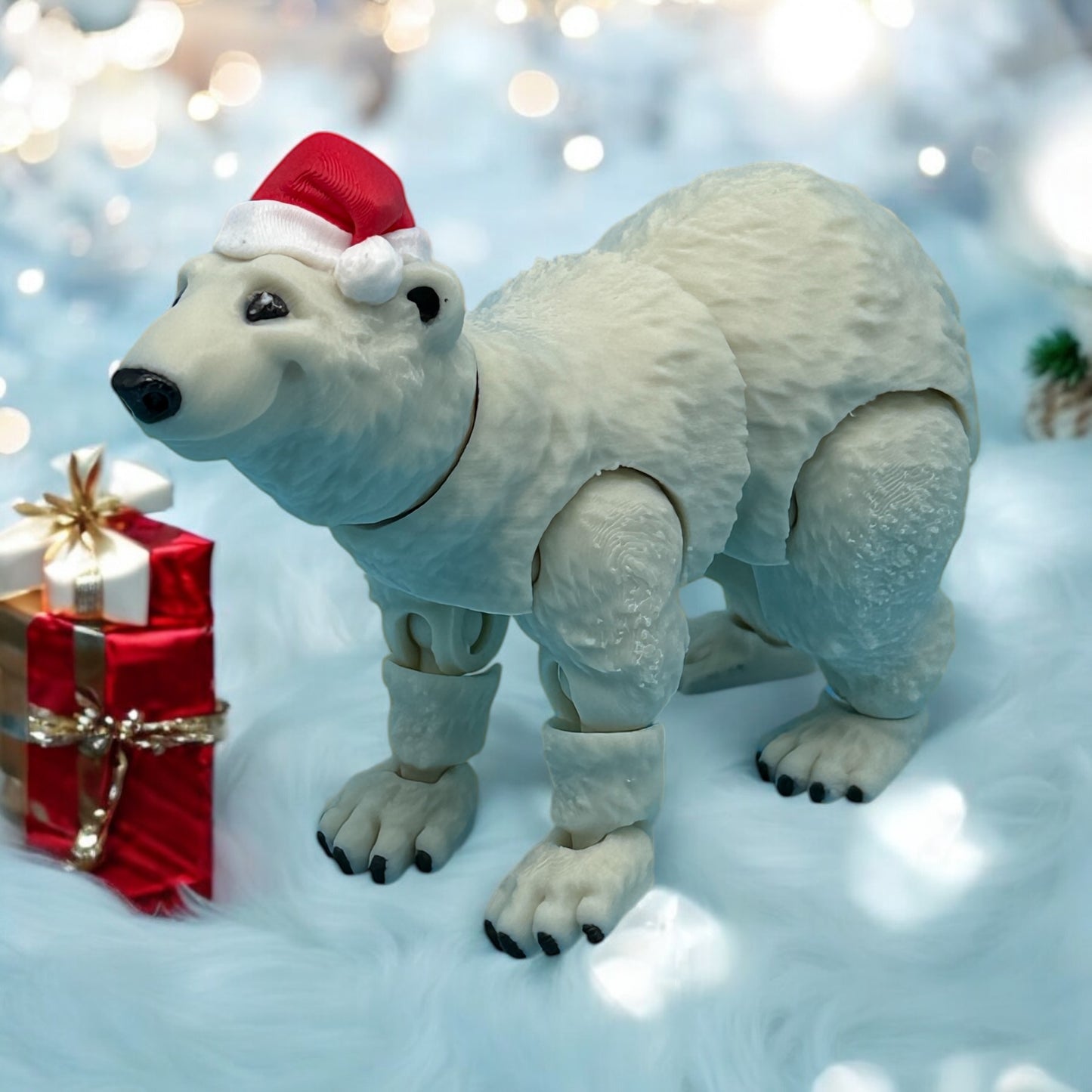 Polar Bear w/ Santa Hat