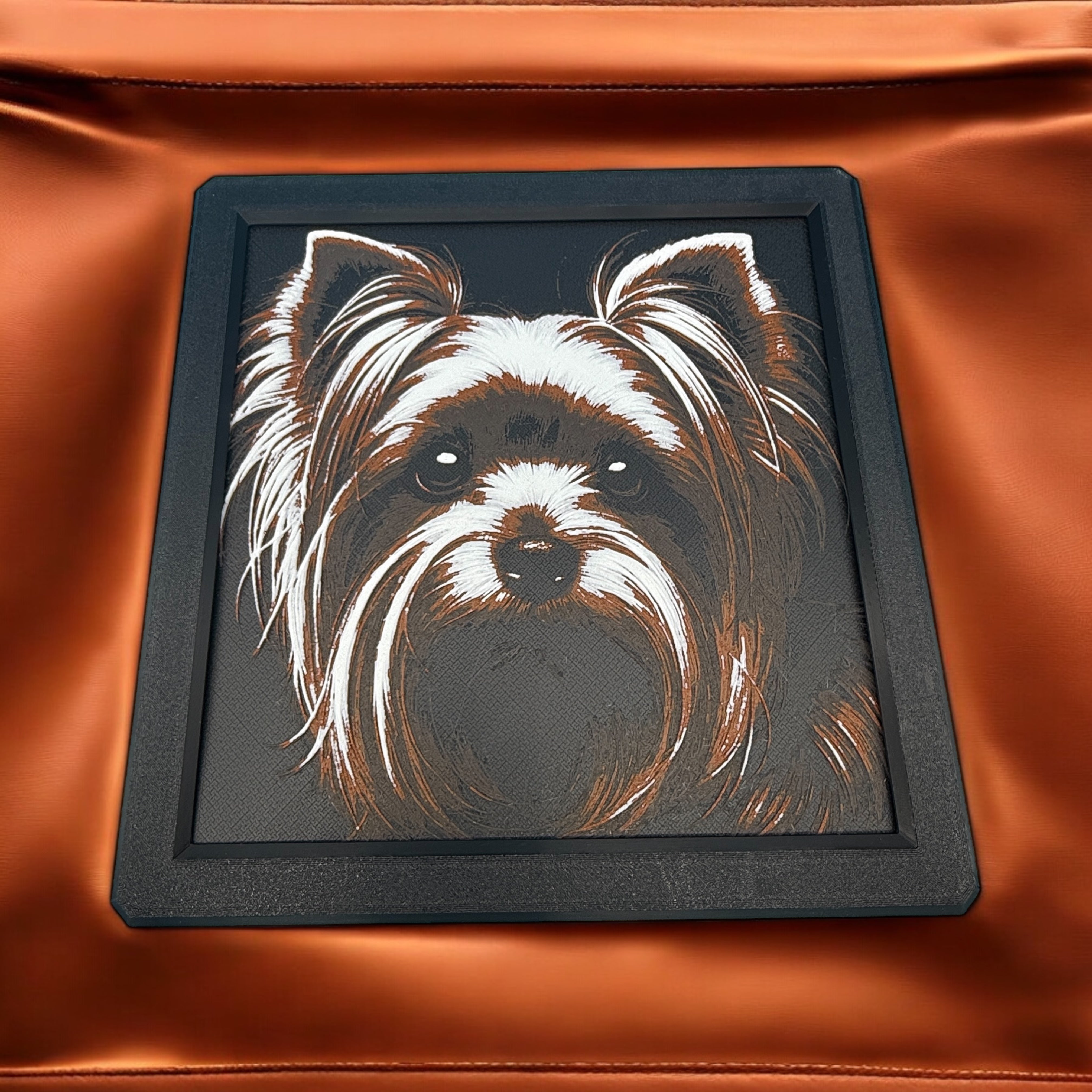 Yorkshire Terrier Hue Forge w/ Frame – R&D 3D Printing