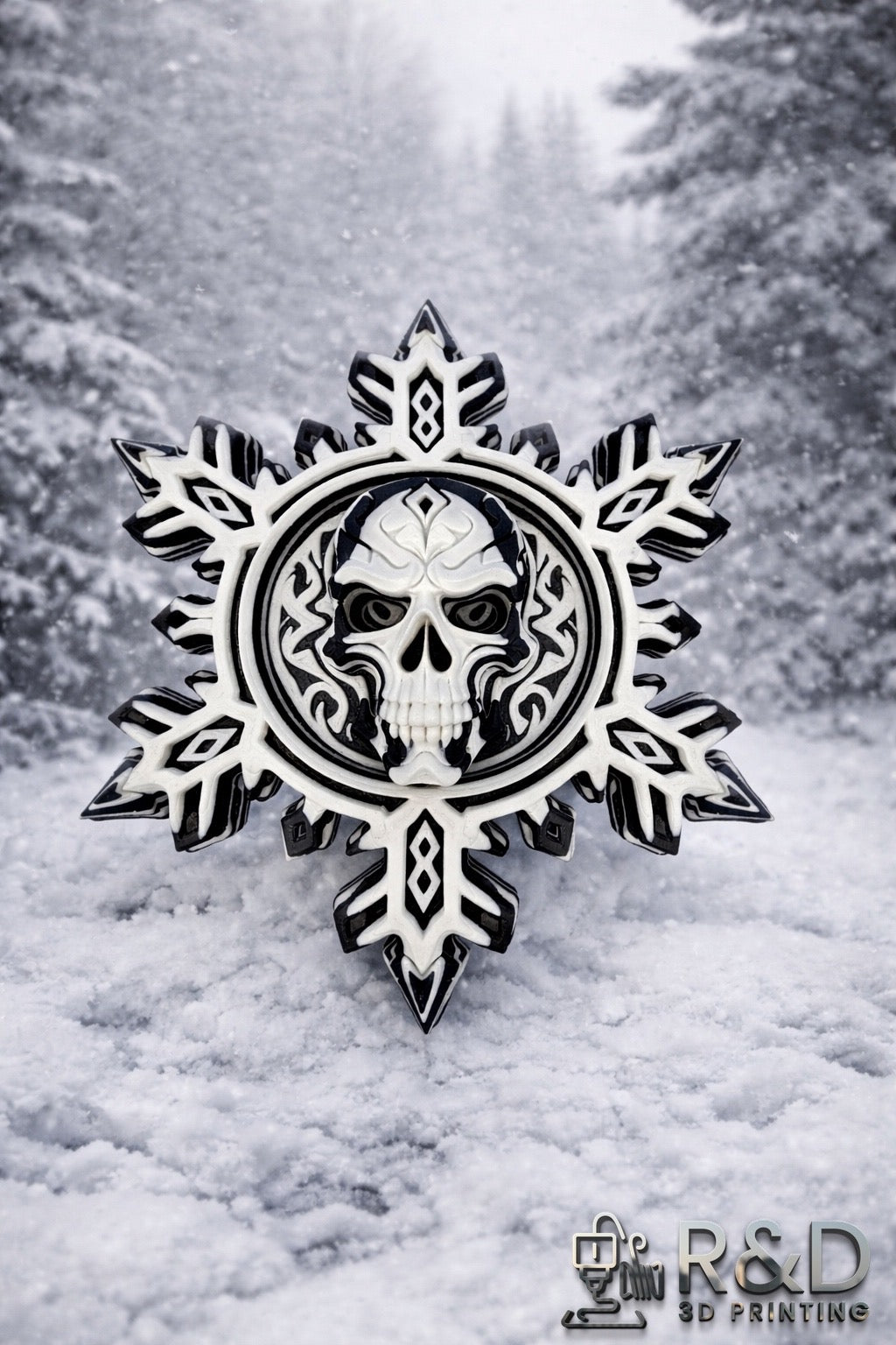 Skull Flake Wall Hanging