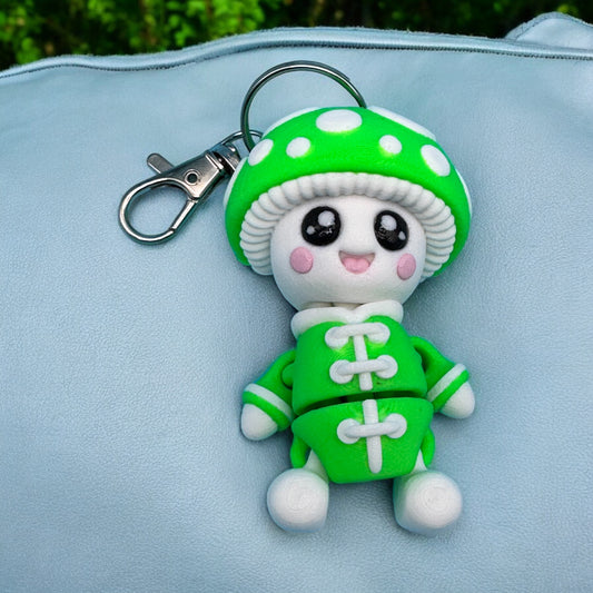 Happy Mushroom Bag Charm