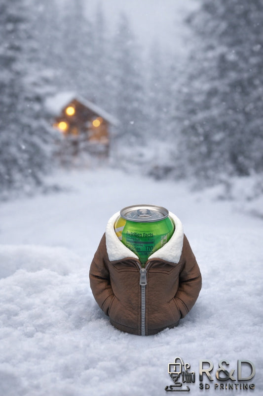 Leather Jacket Can Holder