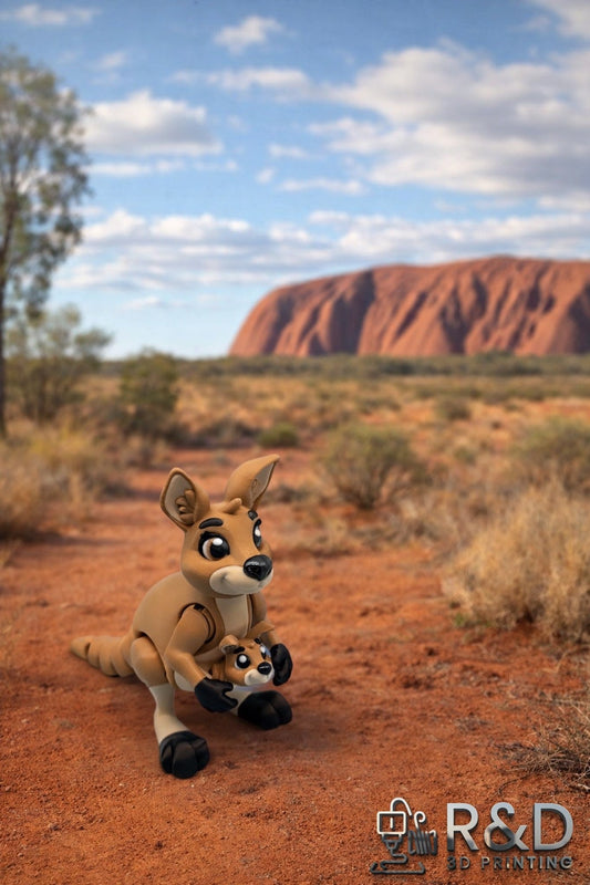 Mama Kangaroo & Joey