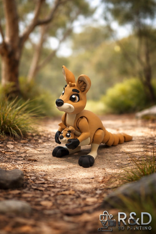 Mama Kangaroo & Joey