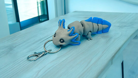 Mini Axolotl Keychain