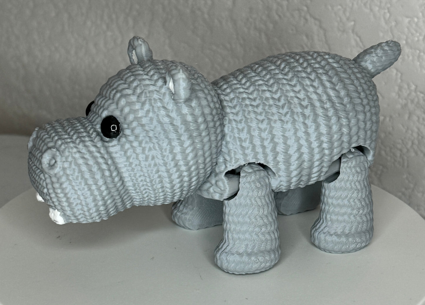 Crocheted Hippo