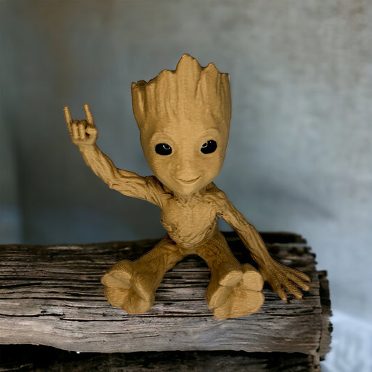 Mini Baby Groot-Rock On