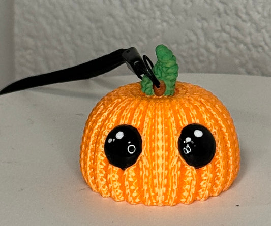 Crocheted Pumpkin Bag Charm