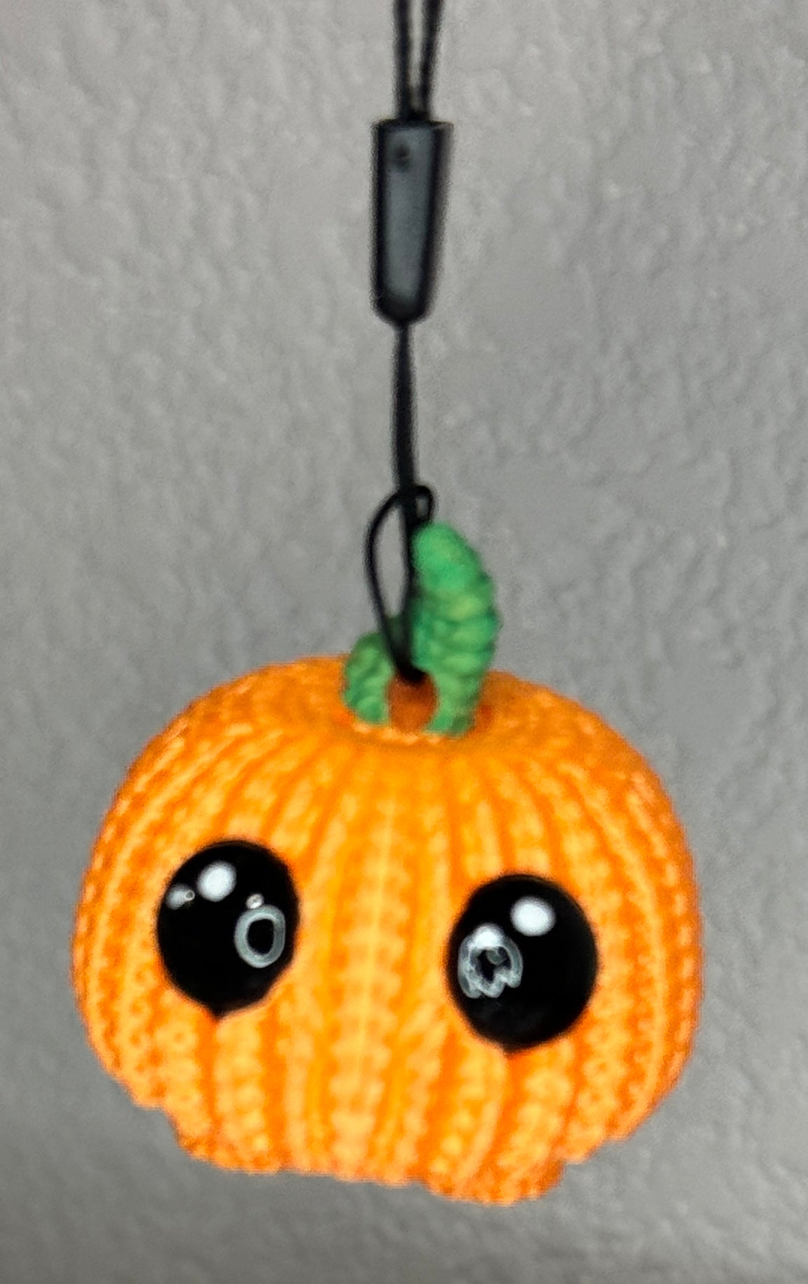 Crocheted Pumpkin Keychain