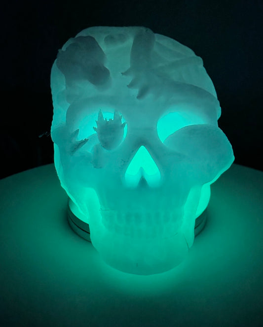 Lighted Dragon Skull