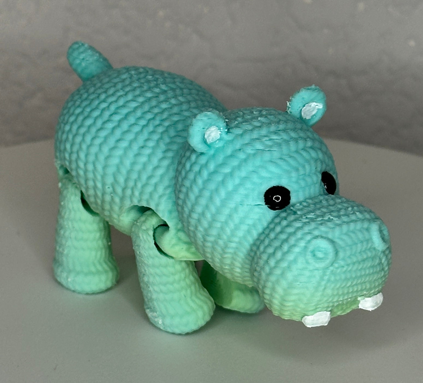 Crocheted Hippo