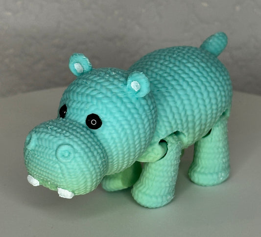 Crocheted Hippo